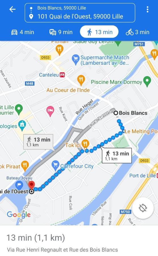 Bateau Peniche Lille - Euratechnologie公寓 外观 照片